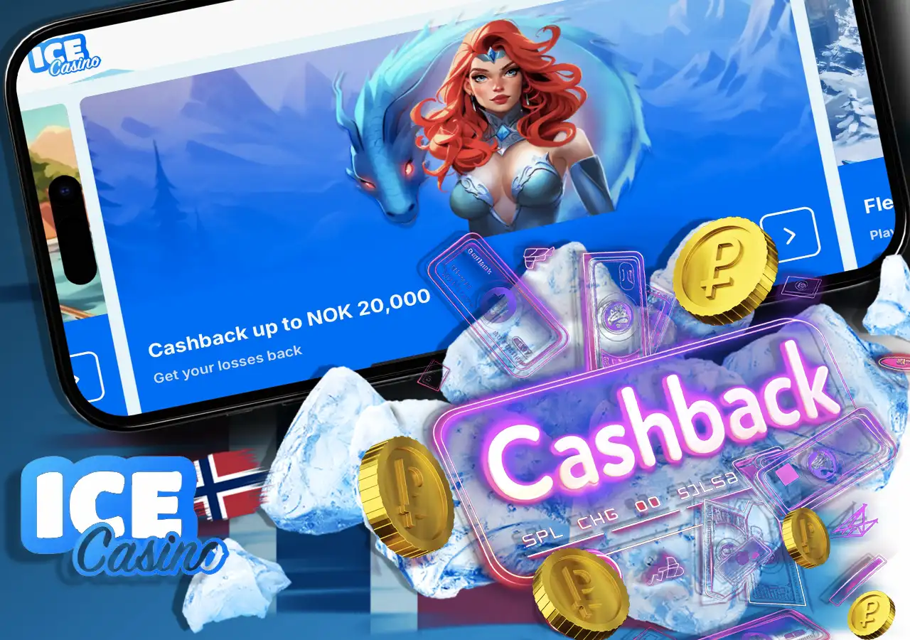 Tilbakebetalingsbeløpet, uttrykt i prosent, avhenger av din status i lojalitetsprogrammet. Omsetningskravene inkluderer et minimumsbeløp hos Ice Casino på 200 kr.
